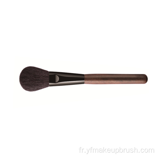 Brosse de maquillage en bois de sandale de cheveux de chèvre